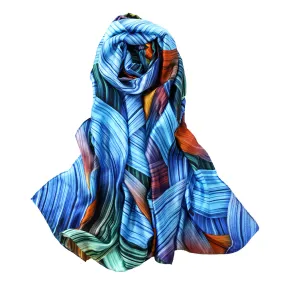 Abstract Multicolor Lightweight Scarf