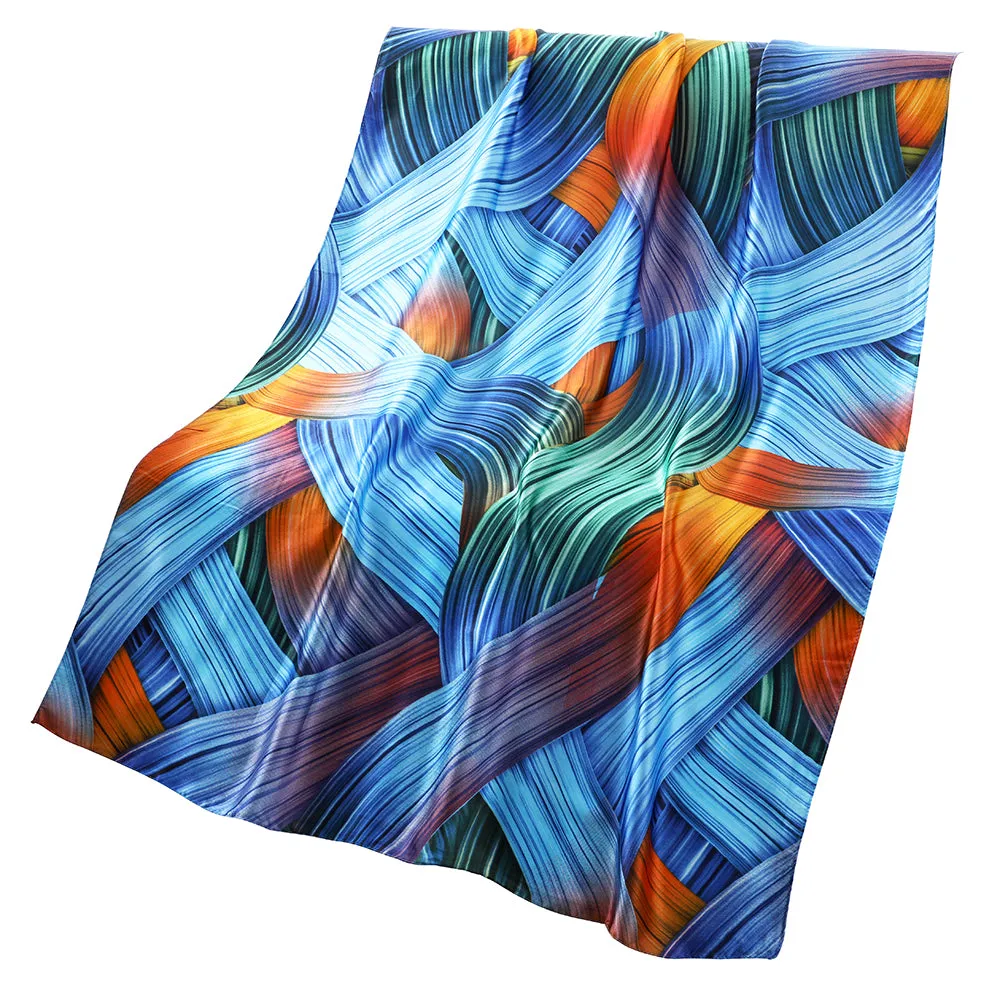 Abstract Multicolor Lightweight Scarf