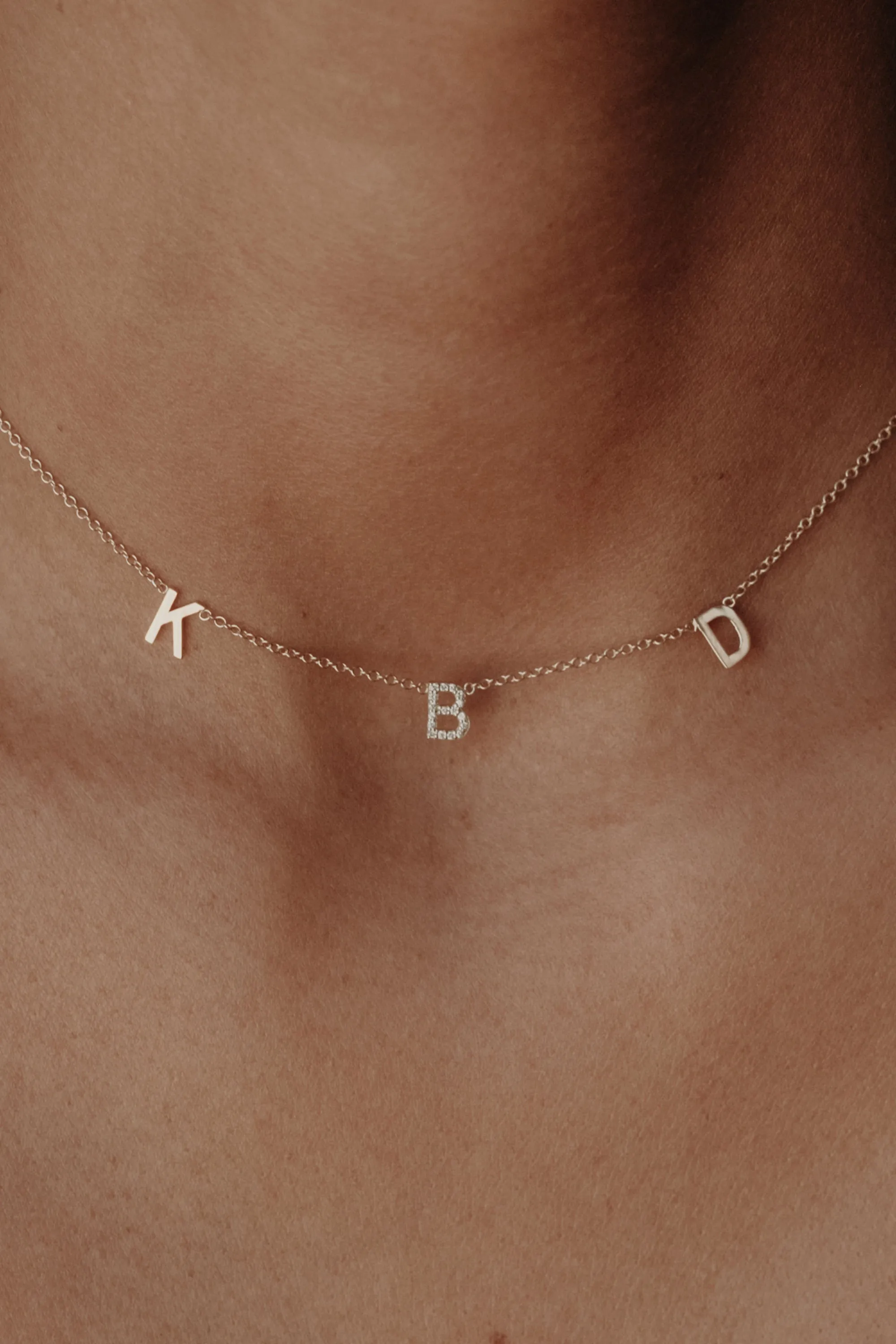 Add a Diamond Letter to your Custom Necklace