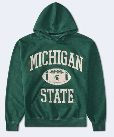 Aeropostale Michigan State Football Pullover Hoodie