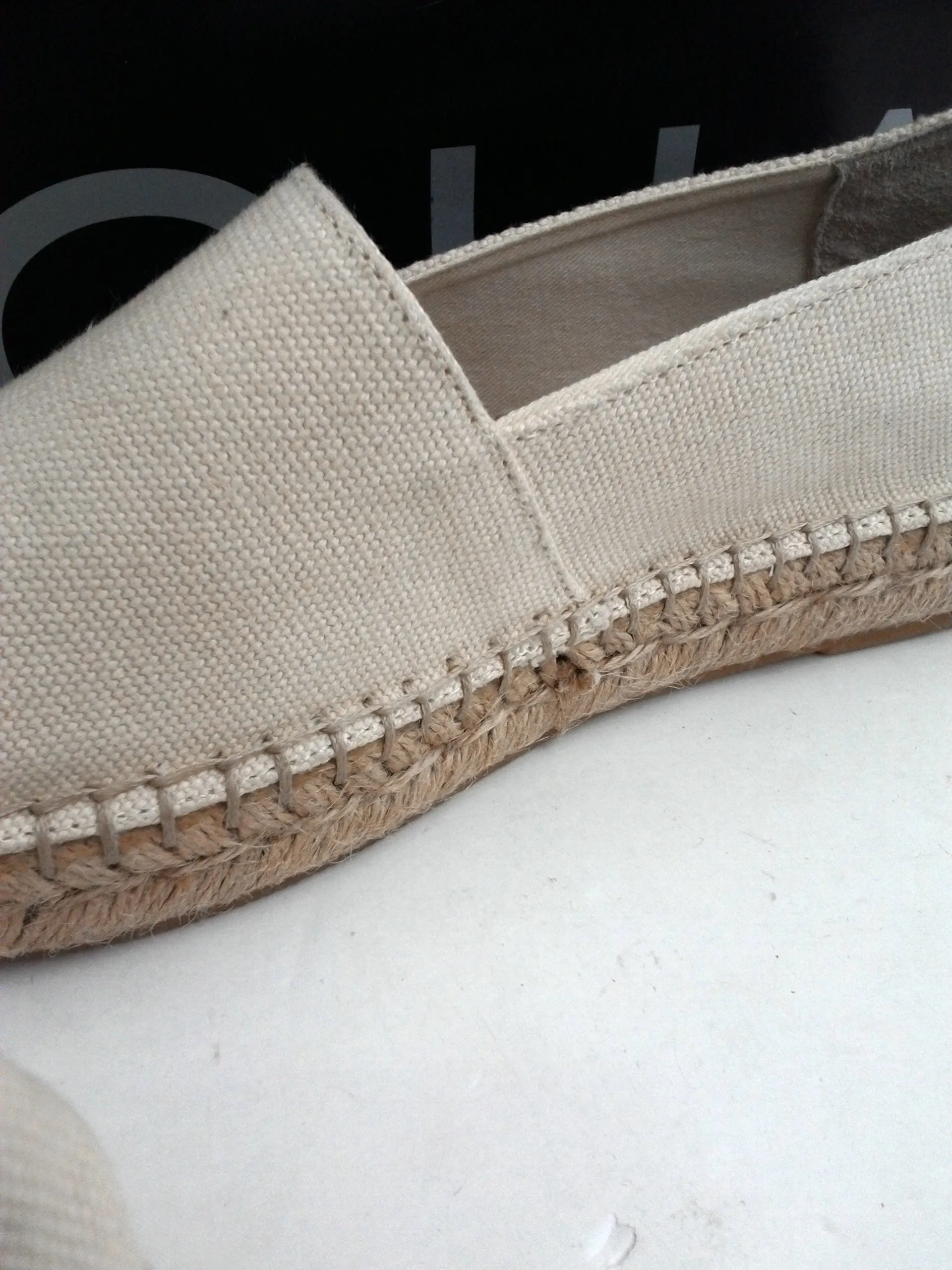 Aqua Women's Beau Bone Espadrille Loafer Size 6.5 M