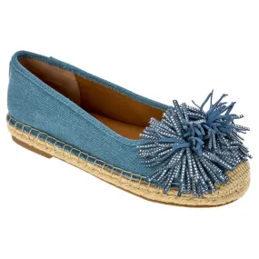      As Is Charles by Charles David Omen Pompom Espadrille Flat     