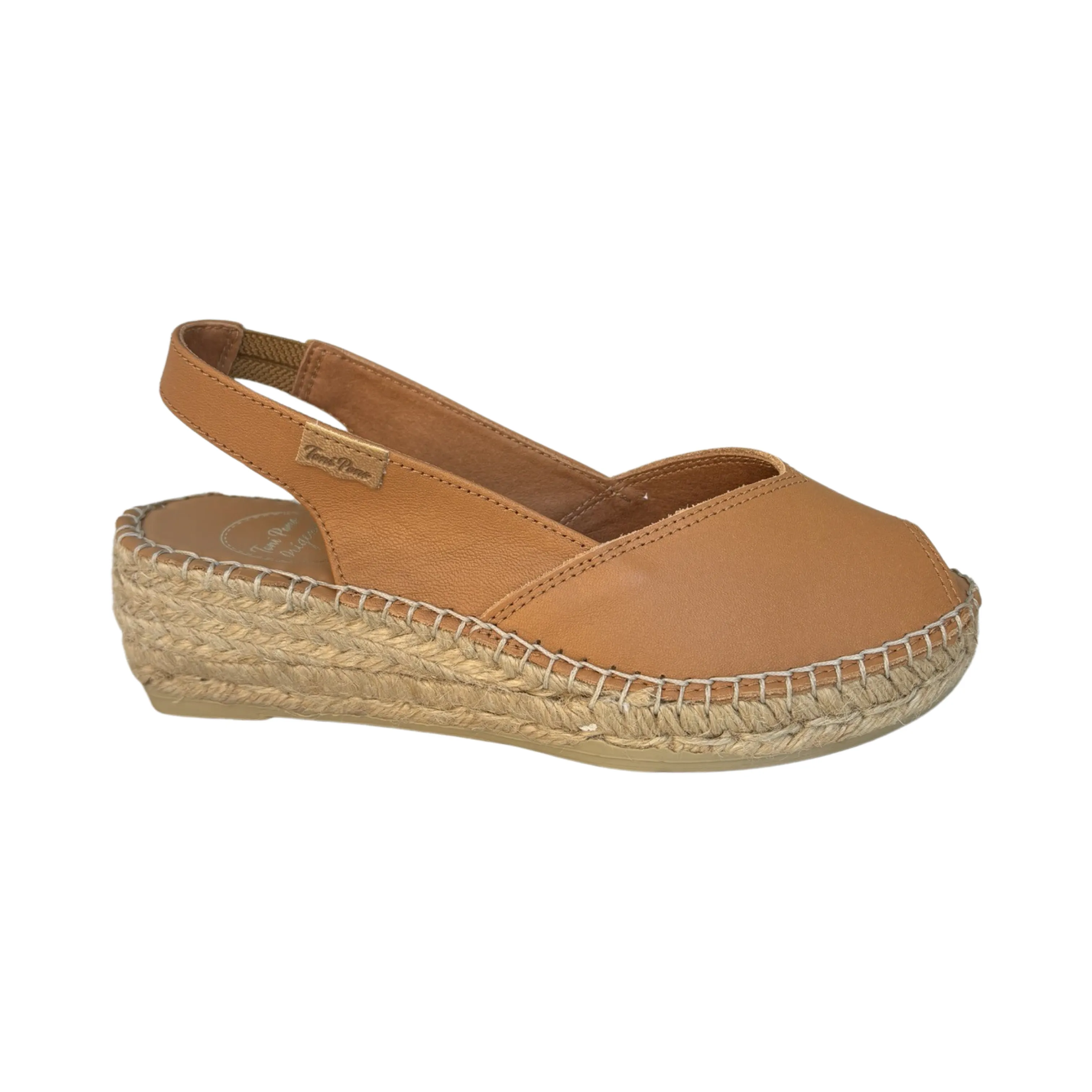 Bernia Tan Leather Espadrille