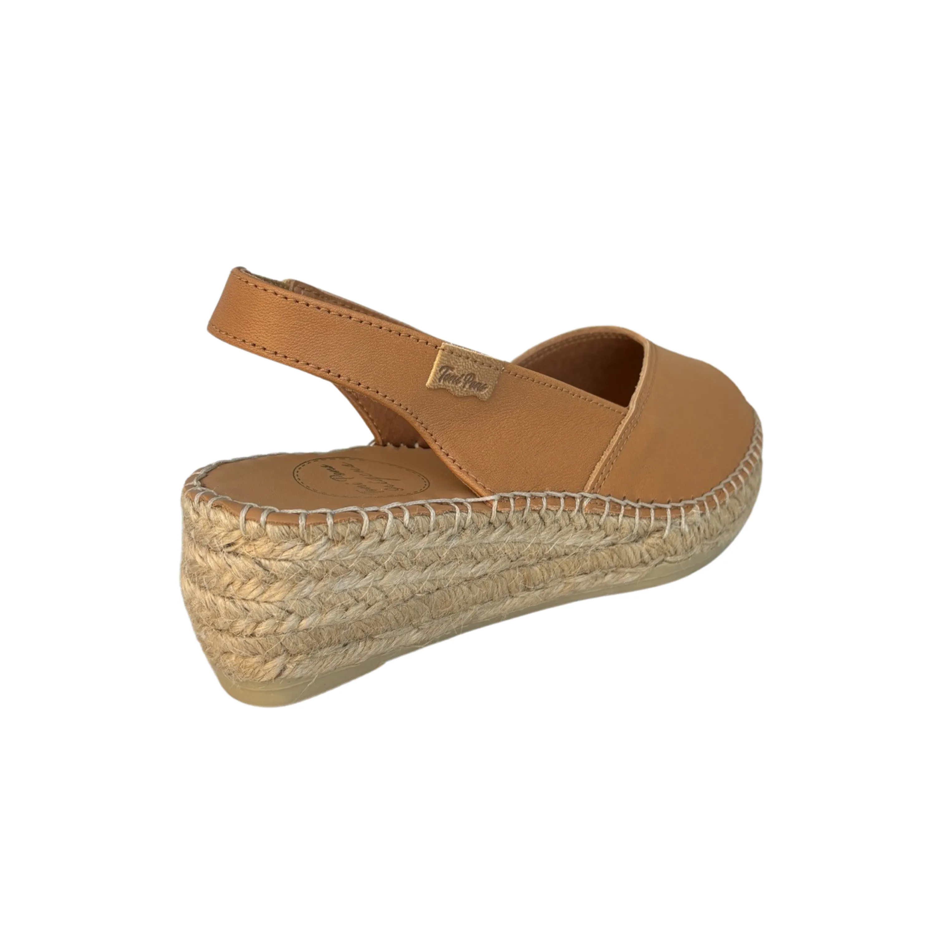 Bernia Tan Leather Espadrille