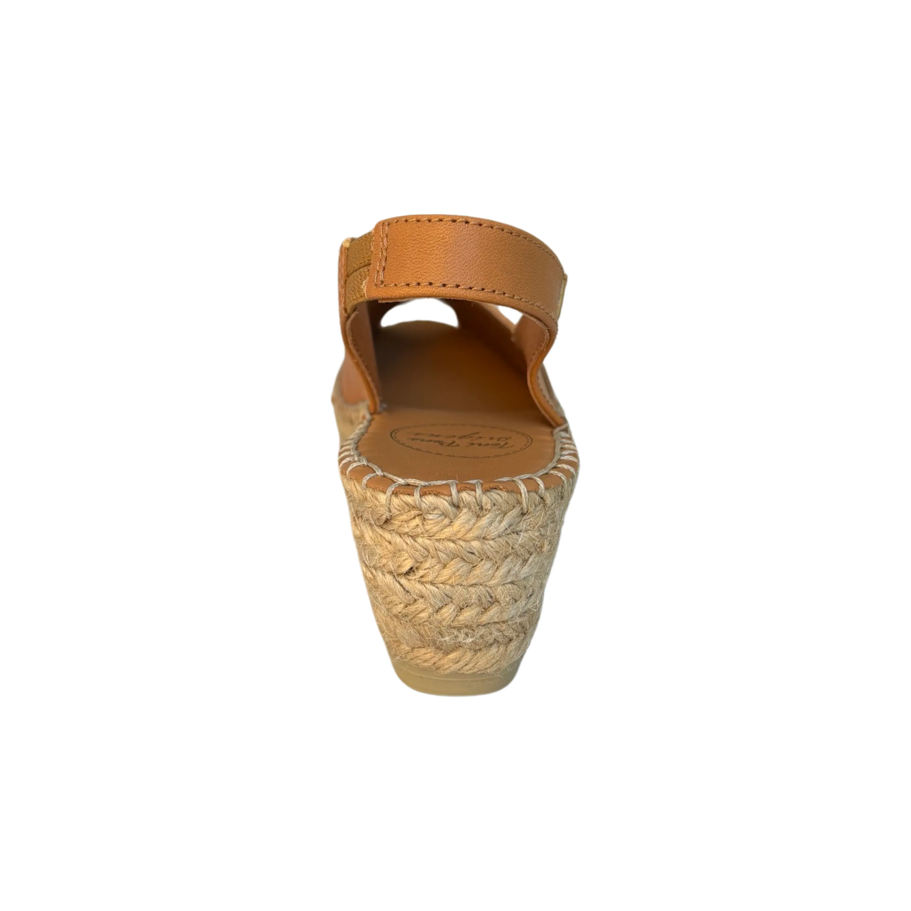 Bernia Tan Leather Espadrille