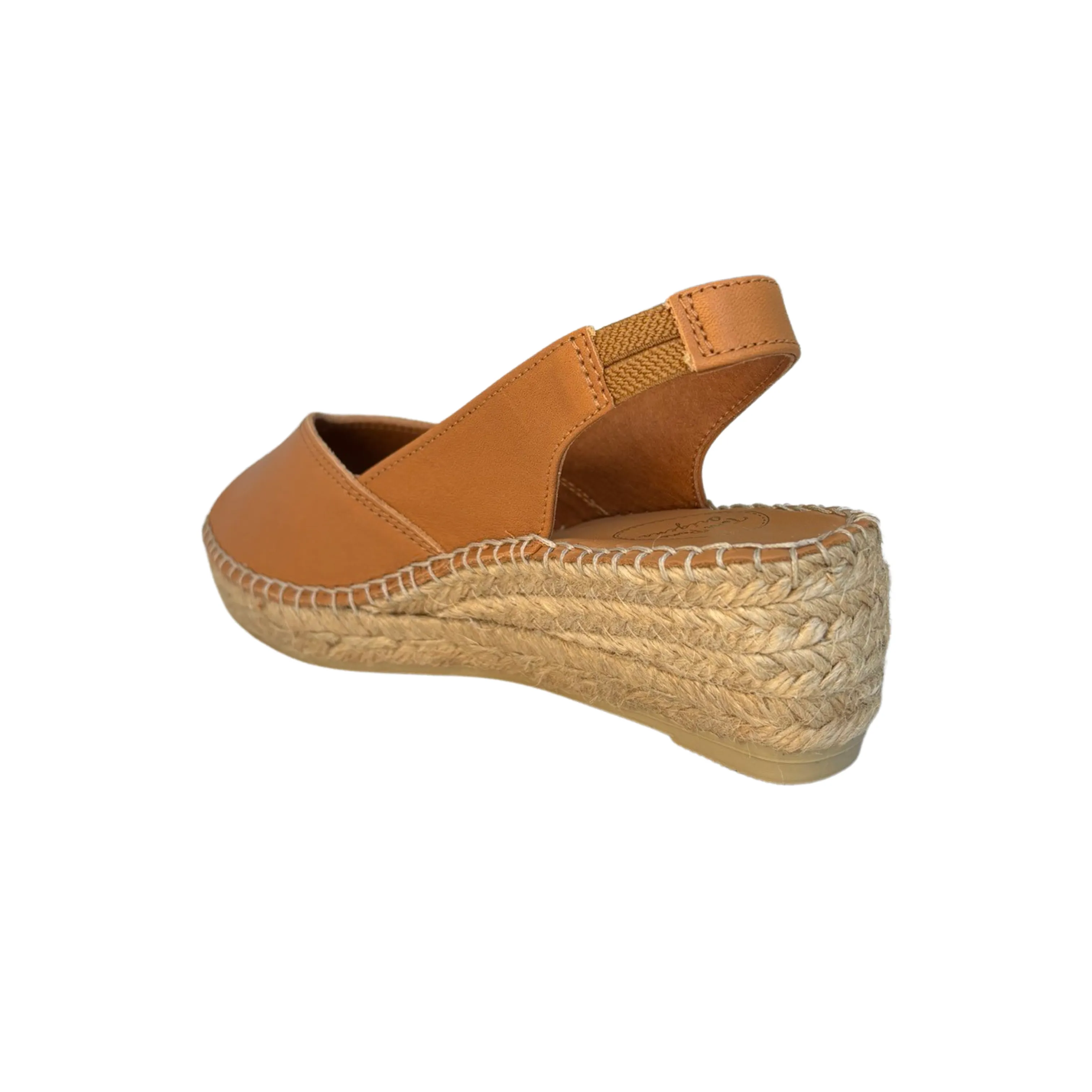 Bernia Tan Leather Espadrille