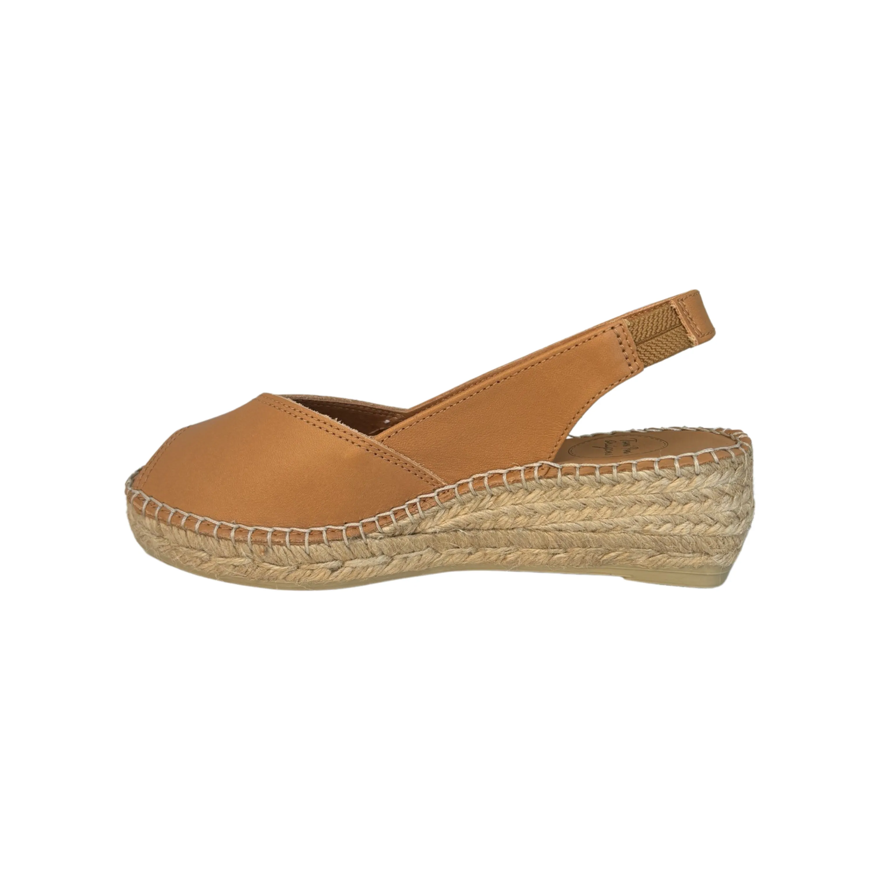 Bernia Tan Leather Espadrille