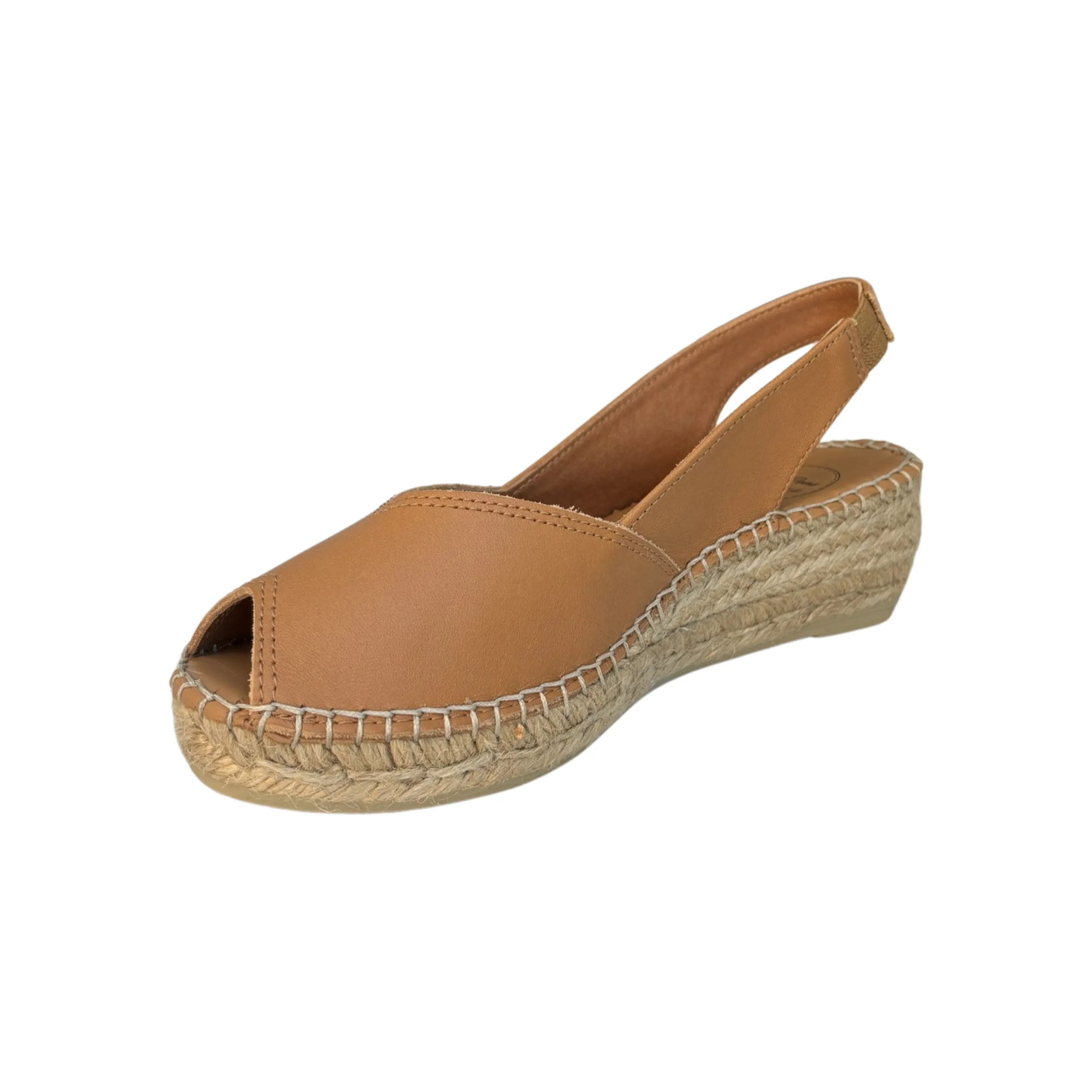 Bernia Tan Leather Espadrille