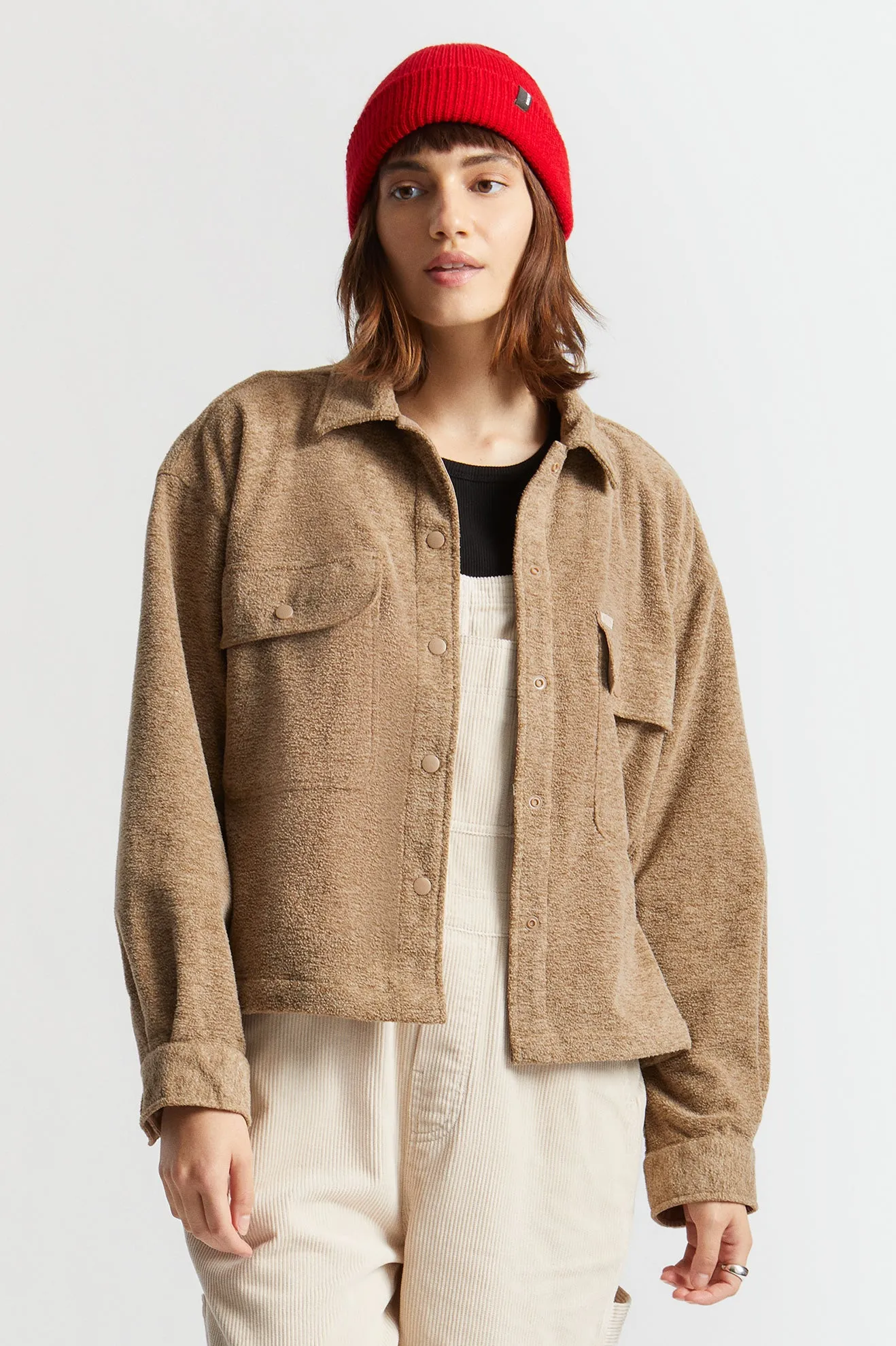 Bowery Women's L/S Arctic Stretch Fleece - Oatmeal