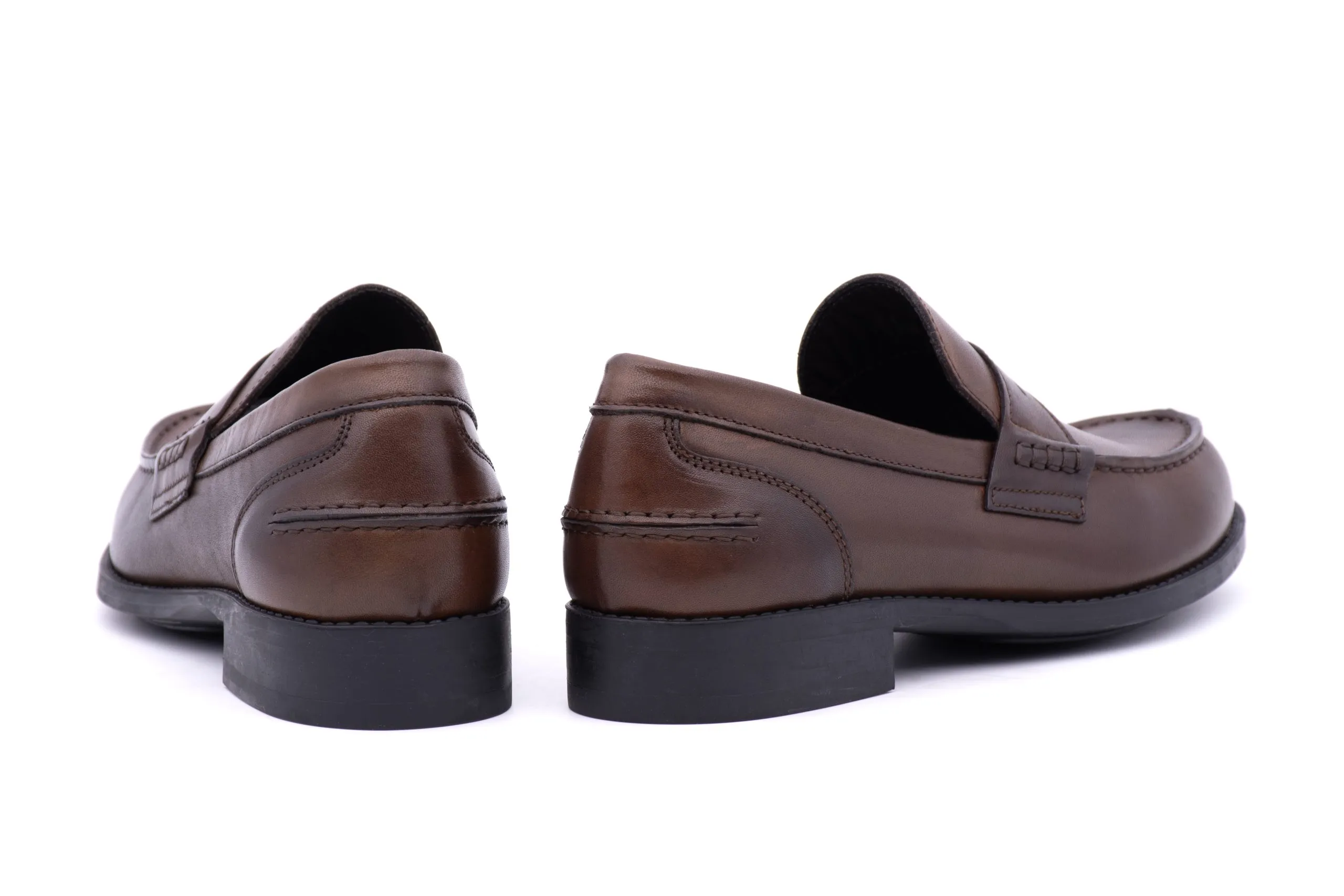 Brushed Leather College Loafer