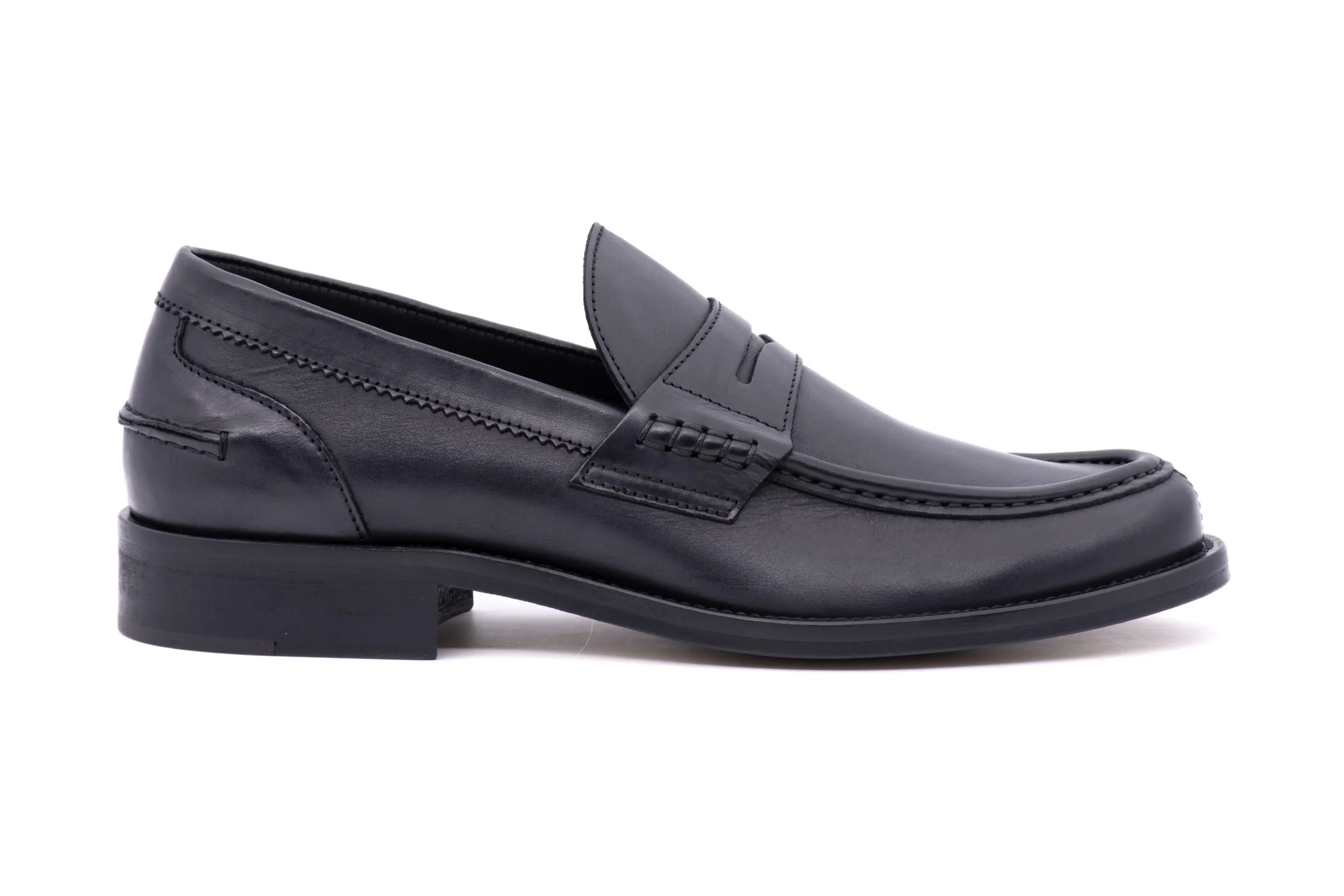 Brushed Loafer with Leather Sole