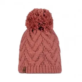 Buff Knitted And Polar Beanie Hat Caryn Crimson