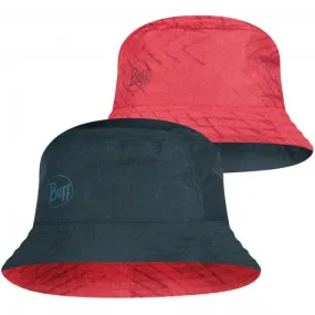 Buff Travel Bucket Hat (Red/black)