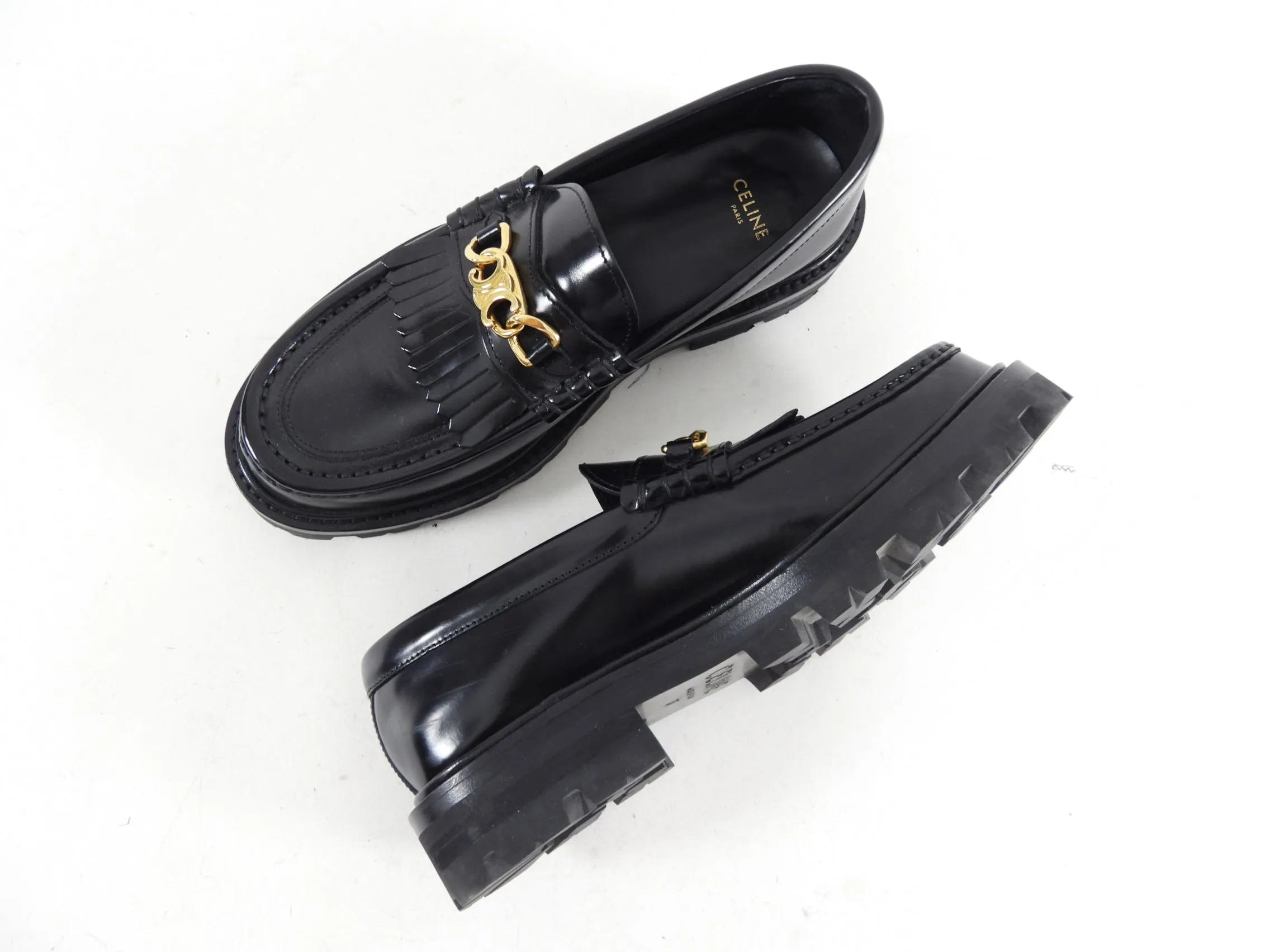 Celine Margaret Loafer with Triomphe Chain - 37