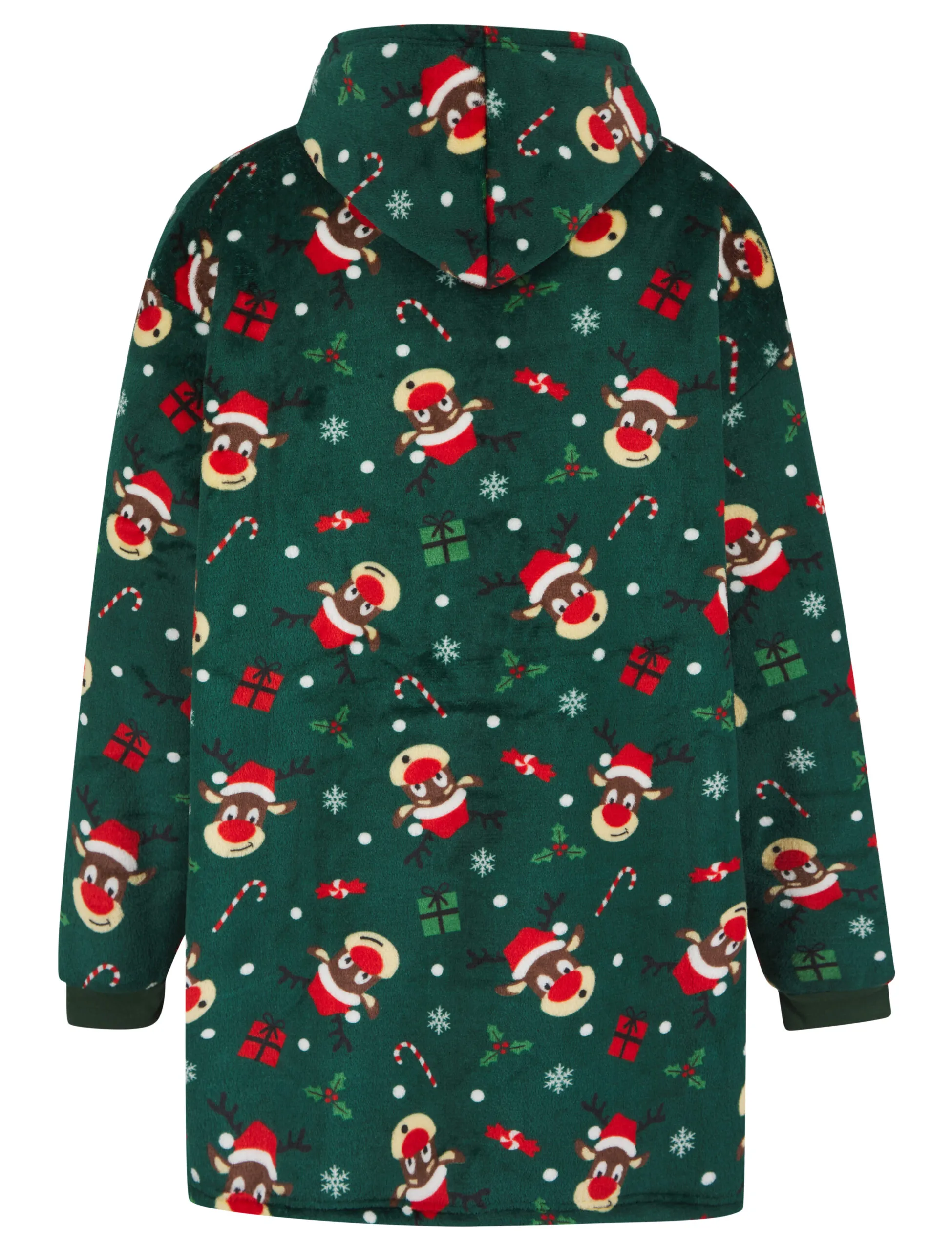 Christmas Oversized Fleece Lined Blanket Hoodie