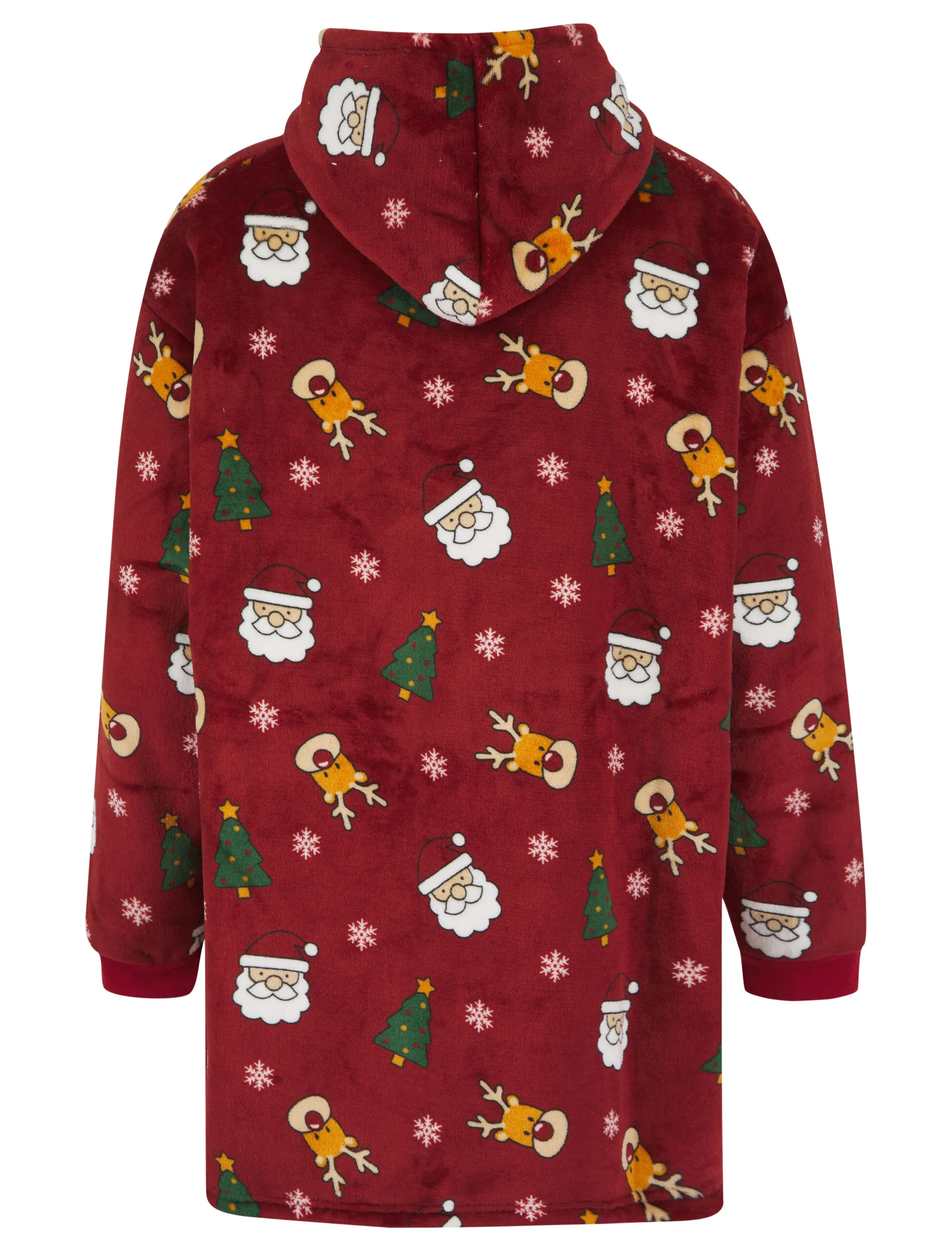 Christmas Oversized Fleece Lined Blanket Hoodie