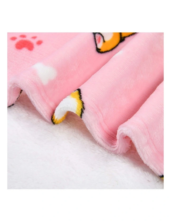 Corgilicious Giant Hoodie 35x39x2.5cm in Pink