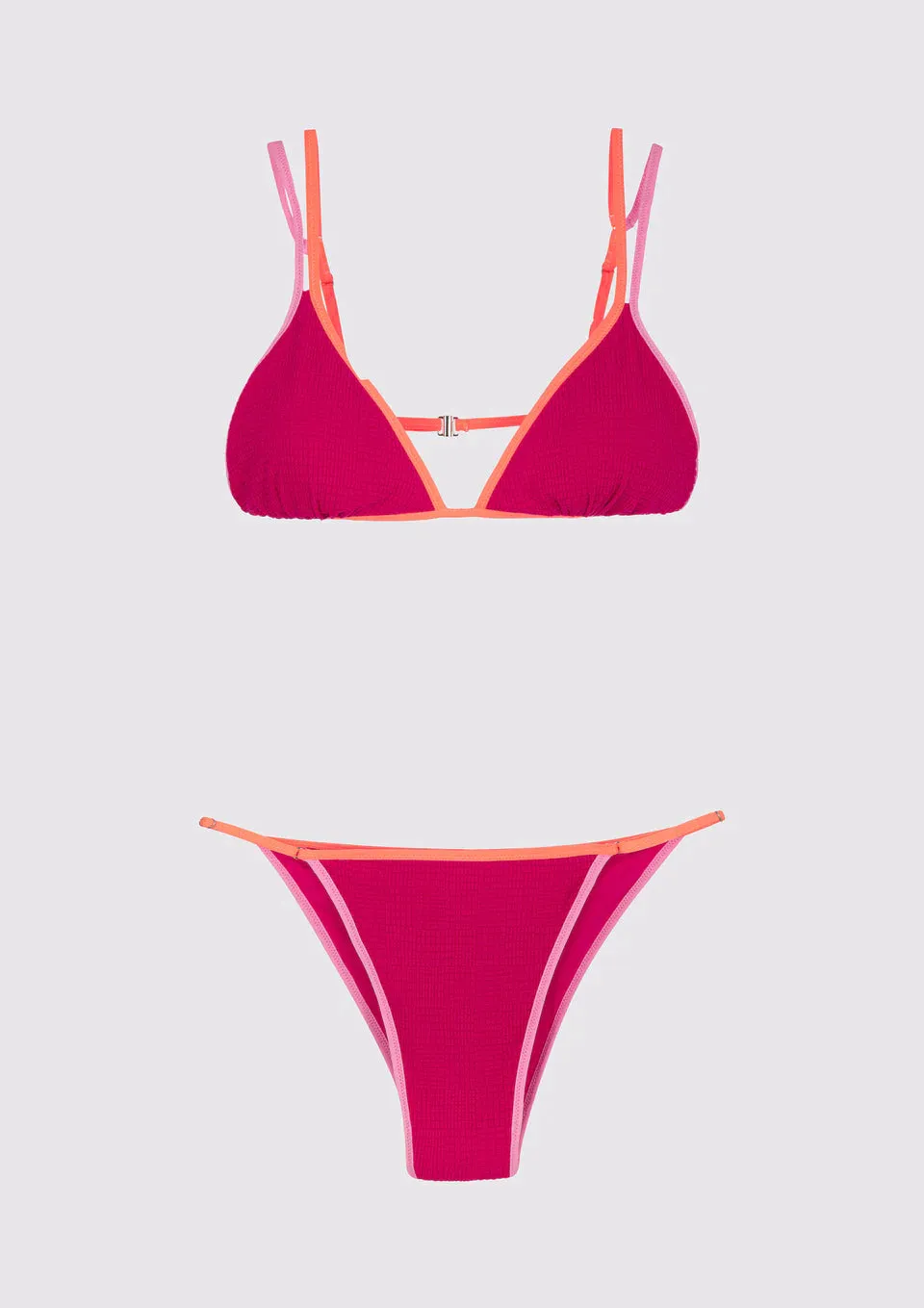 Costume bikini triangolo e slip regolabile