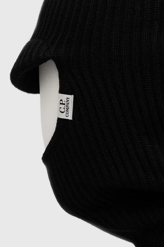 C.P. Company wool balaclava Ski Mask black color 15CMAC269A005509A