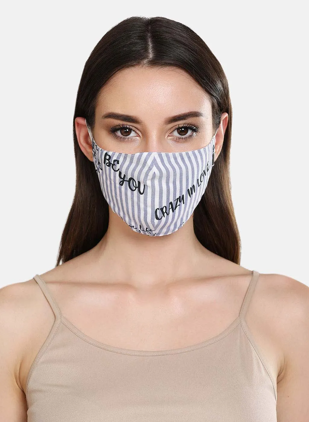 Crazy In Love Woven 3 Layer Face Mask