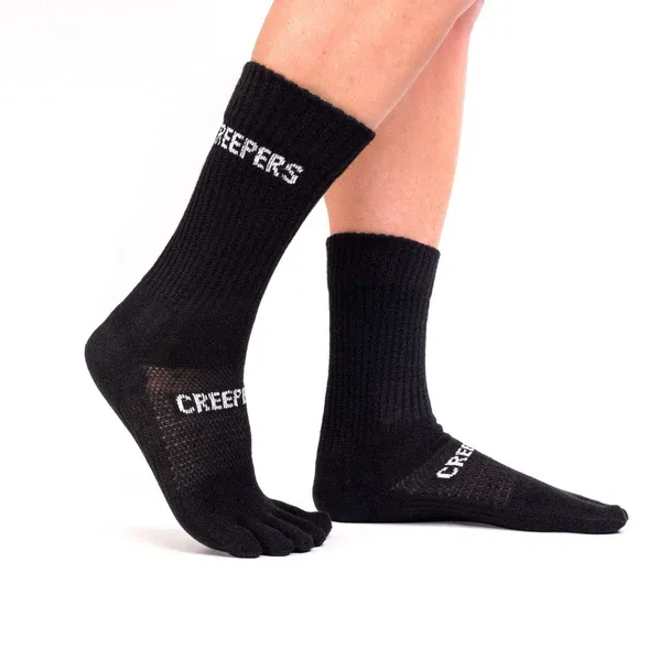 Creepers Merino Toe Socks - Crew Length