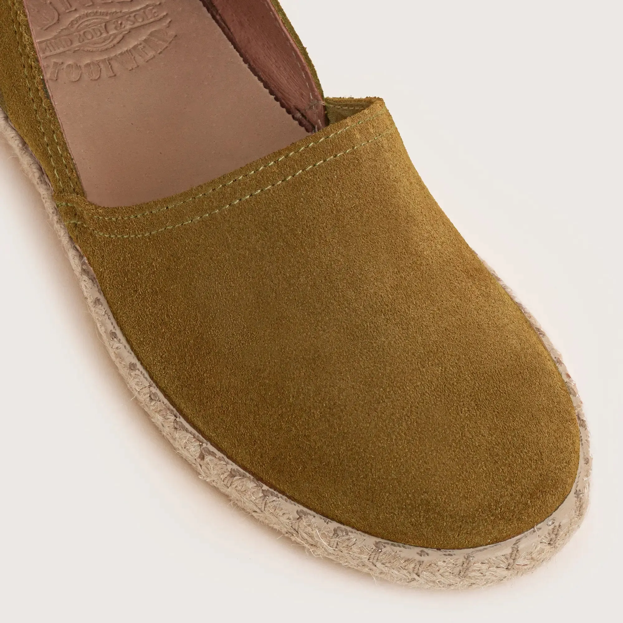 Cresent Suede Espadrille - Olive