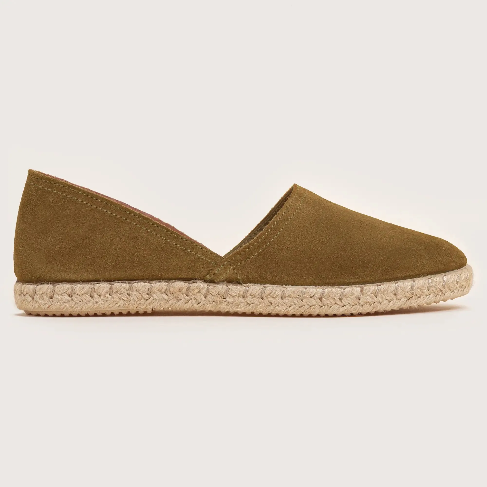 Cresent Suede Espadrille - Olive