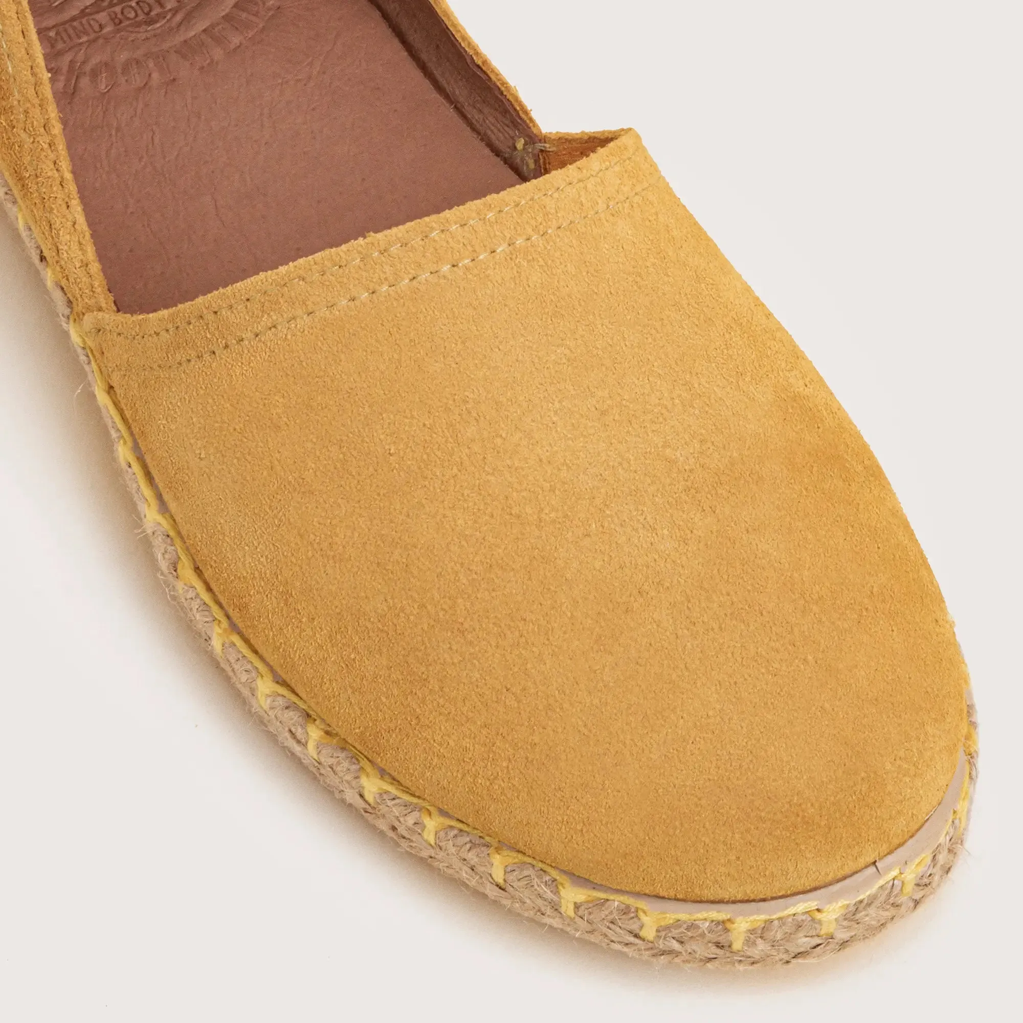 Cresent Suede Espadrille - Yellow