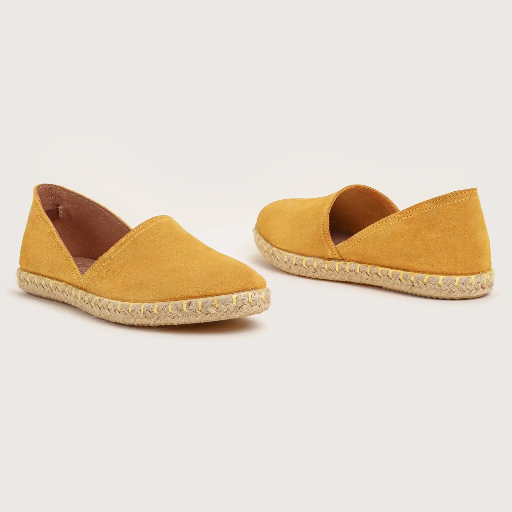 Cresent Suede Espadrille - Yellow