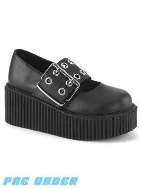 DEMONIA CREEPER-230 - BLACK VEGAN LEATHER  PRE ORDER 