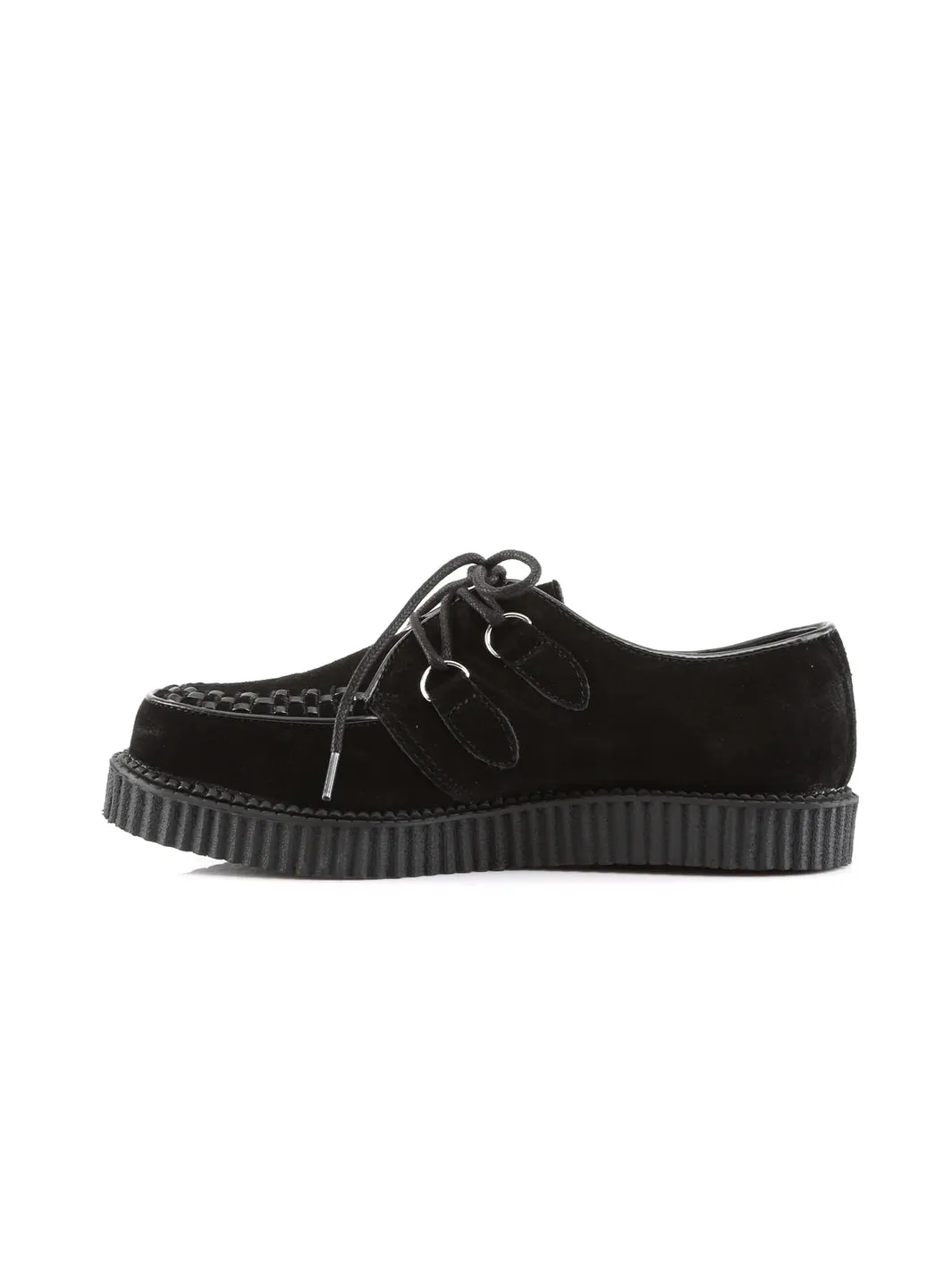 DEMONIA CREEPER-602S - BLACK SUEDE  PRE ORDER 