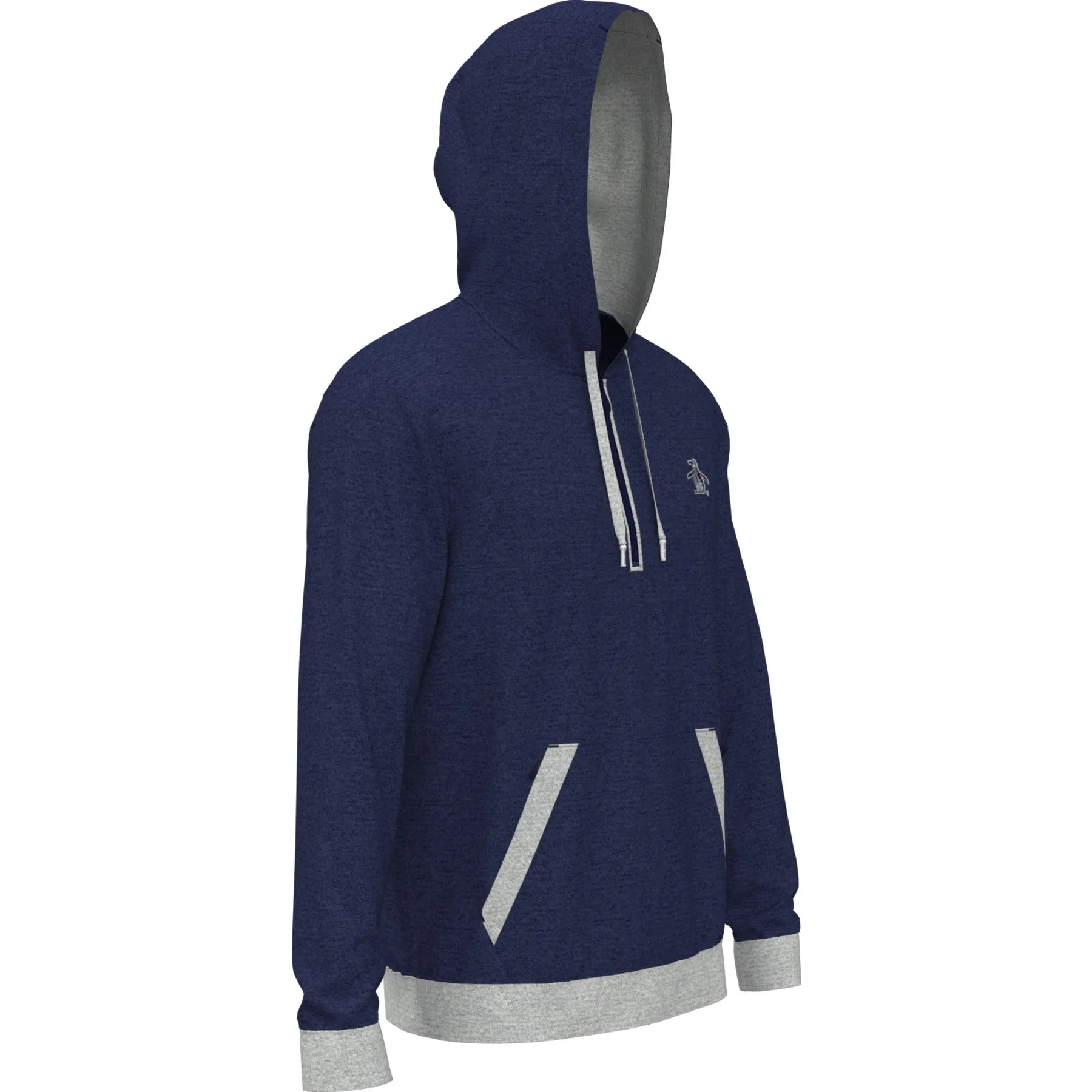 Earl Colour Block Golf Hoodie In Black Iris Bijou Heather