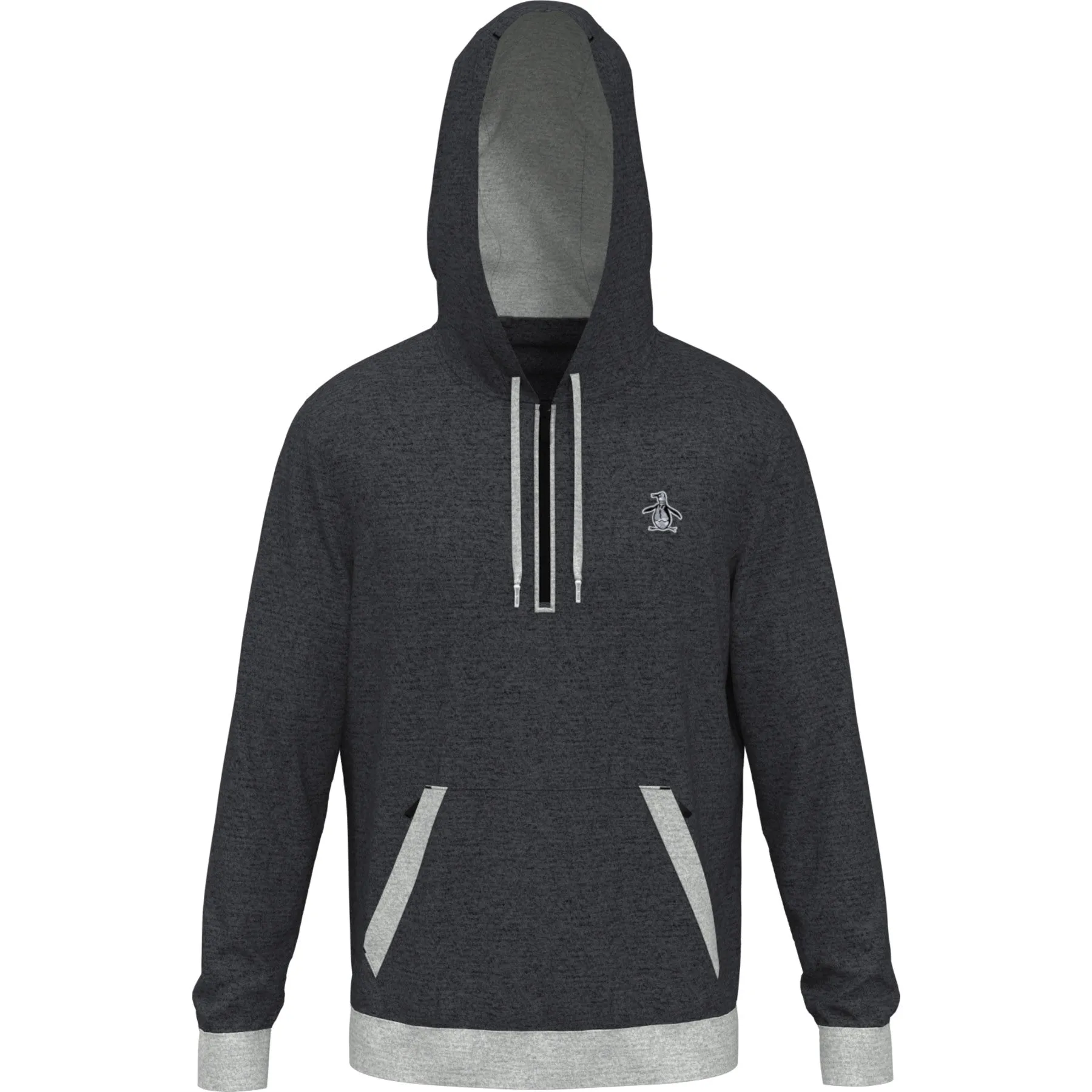 Earl Colour Block Golf Hoodie In Dark Caviar Heather