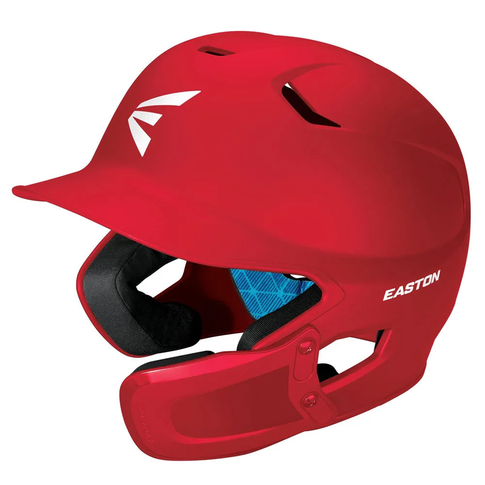 Easton Z5 2.0 Matte Solid Batting Helmet with Universal Jaw Guard: A168539 / A168540