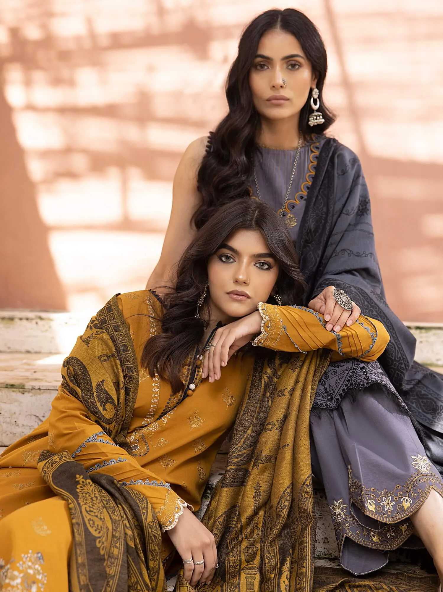 ELAK by Humdum Unstitched Embroidered Khaddar 3Pc Suit EL-04