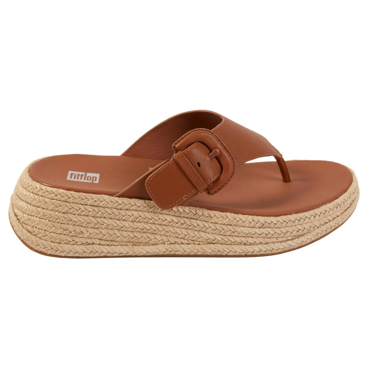      FitFlop® F-Mode Espadrille Leather Flatform     