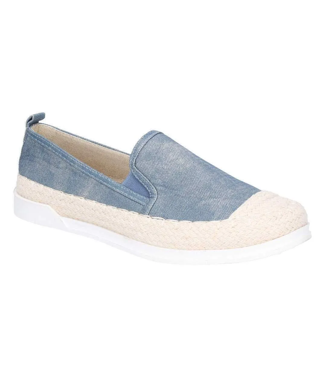 Fleet & Foster Womens/Ladies Paradise Nautical Espadrille Loafer (Denim) - UTFS6172