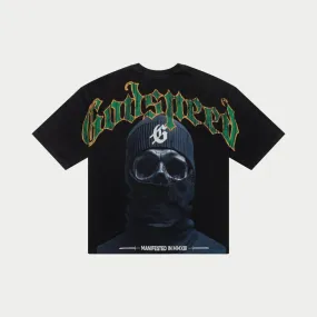 Godspeed - Balaclava Szn T Shirt - Black Wash