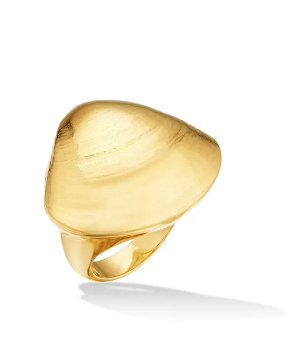 Gold Shell Cocktail Ring