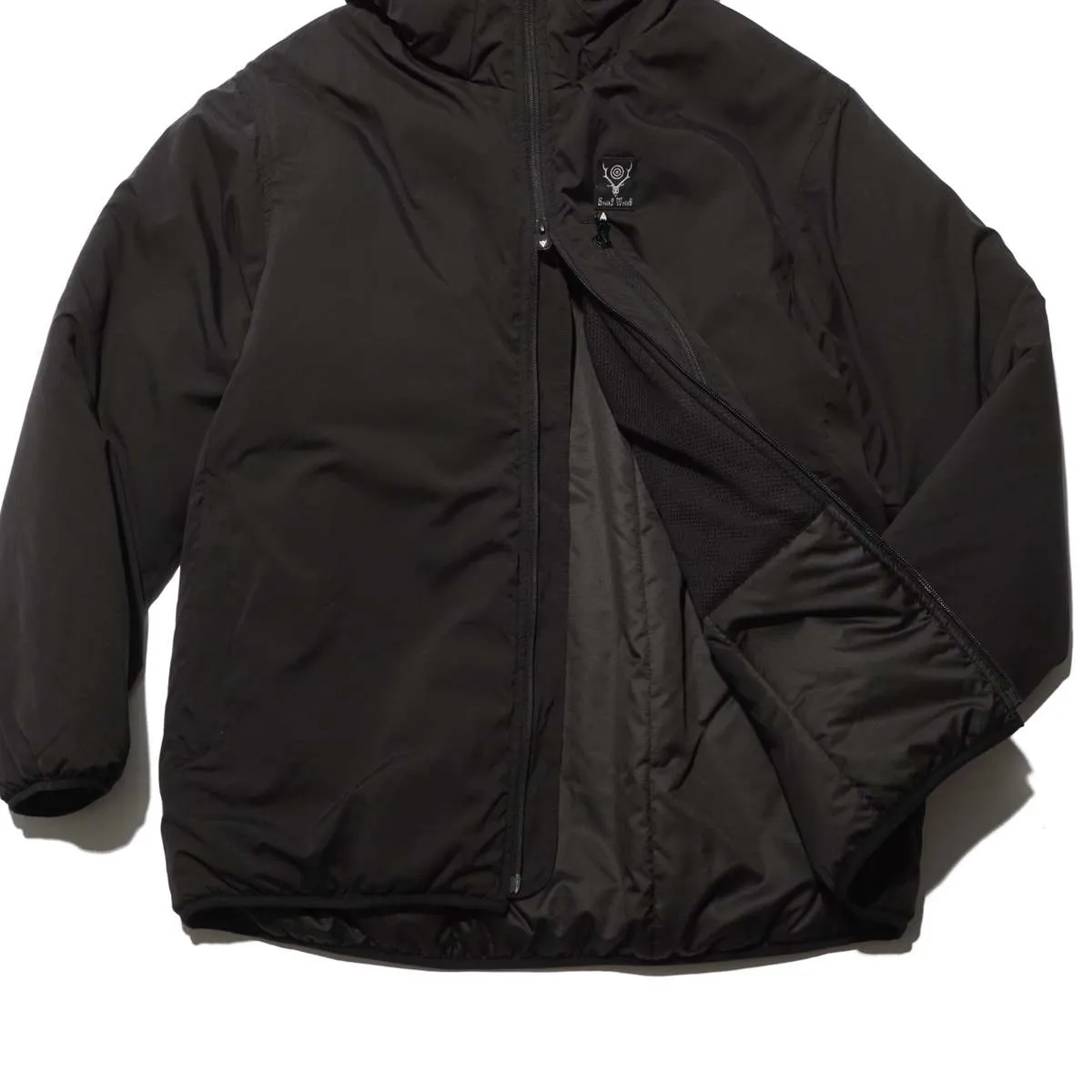 Insulator Zipped Parka - Black