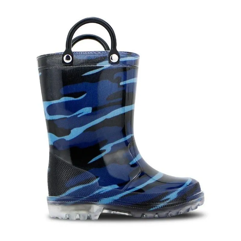 Jellies KIDS TROOPER LIGHT UP GUMBOOTS Navy