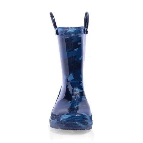 Jellies KIDS TROOPER LIGHT UP GUMBOOTS Navy