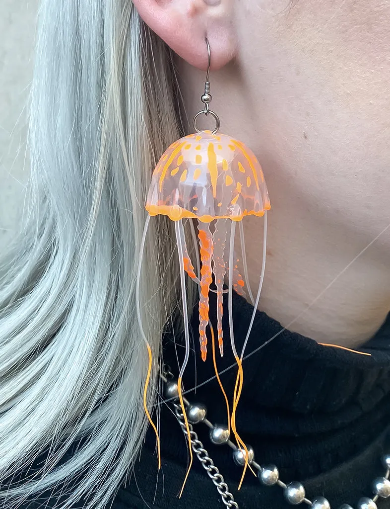 JELLY EARRINGS - SMALL ORANGE