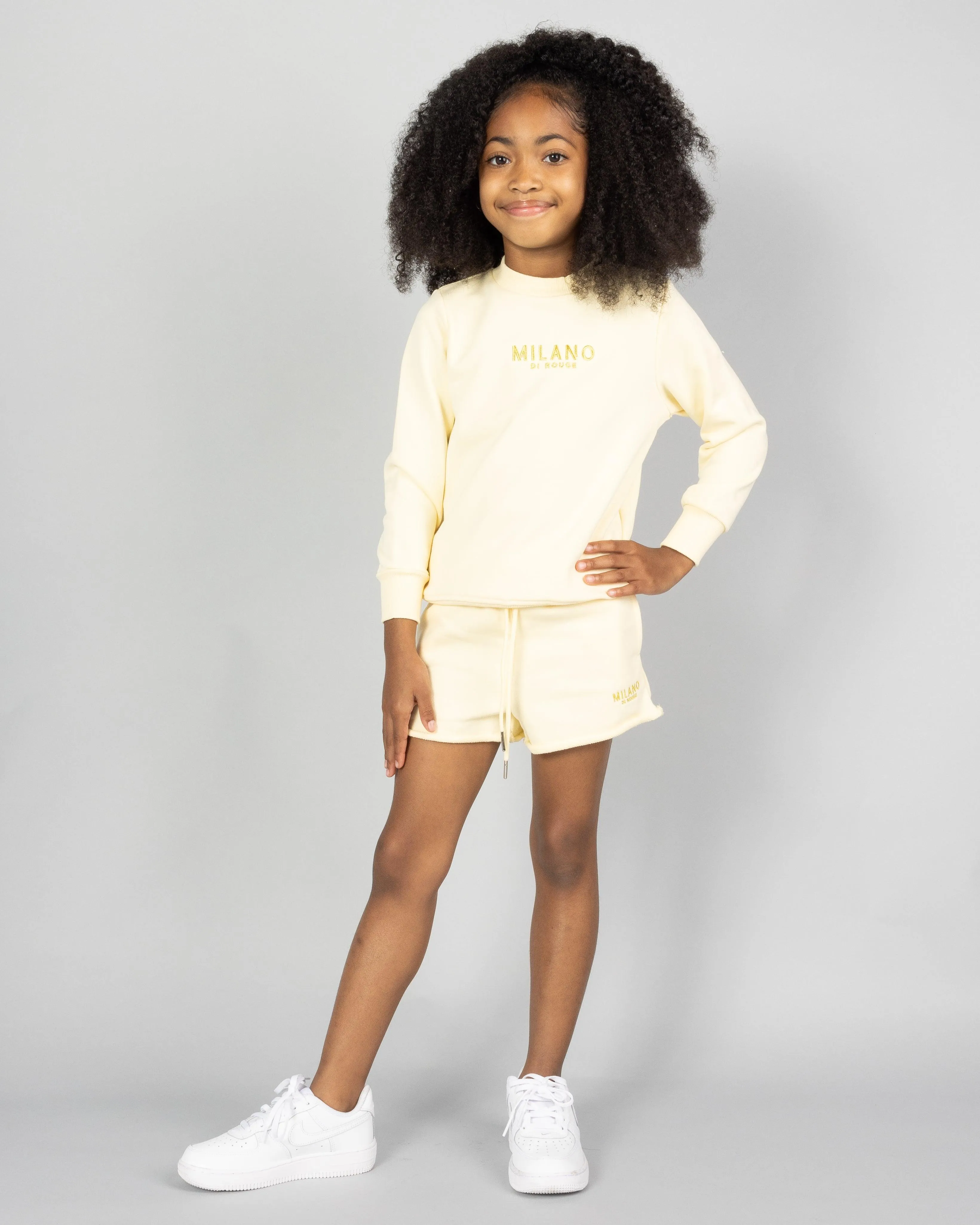 Kids Girl Summer Signature Fleece Shorts