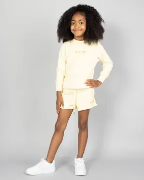 Kids Girl Summer Signature Fleece Shorts