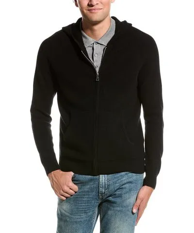 Kier + J Full Zip Wool & Cashmere-Blend Hoodie