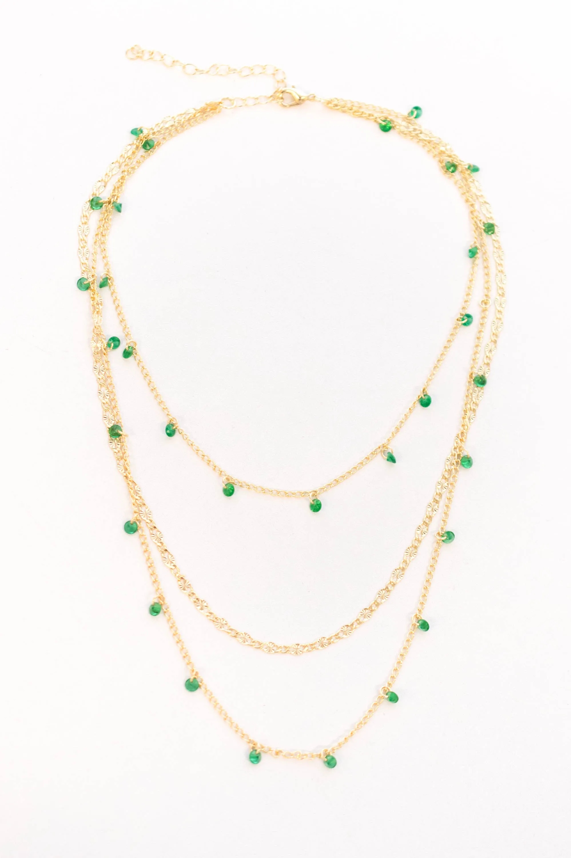 Layer Me Crazy Necklace, Green