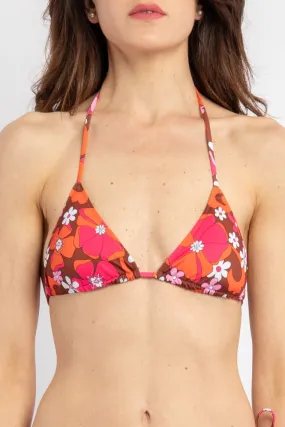 Leah bikini triangolo a stampa floreale