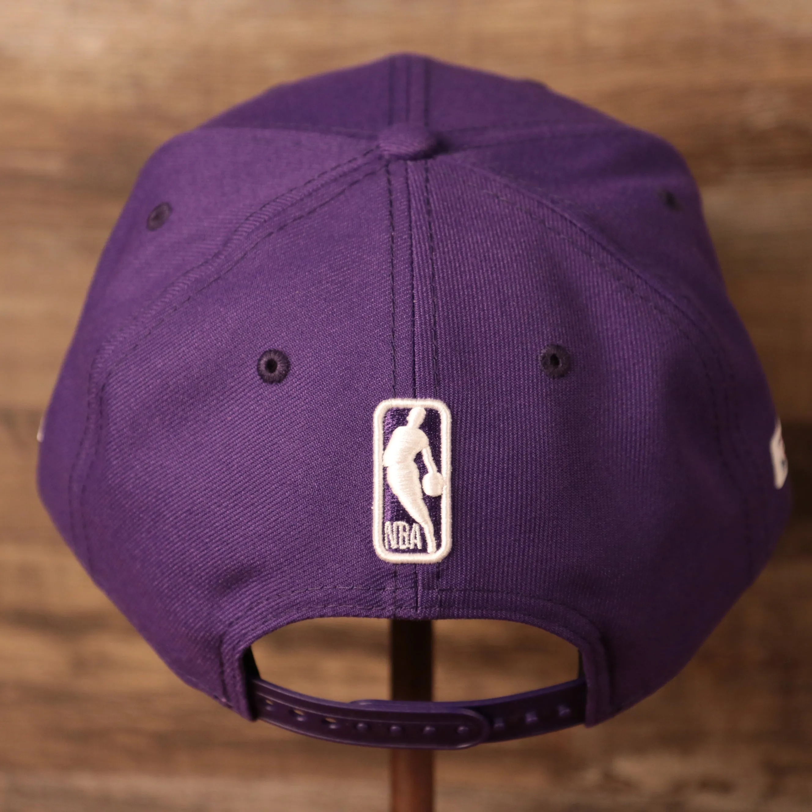 Los Angeles Lakers 2021 NBA Playoff Side Patch Purple 9Fifty Gray Bottom Snapback Hat