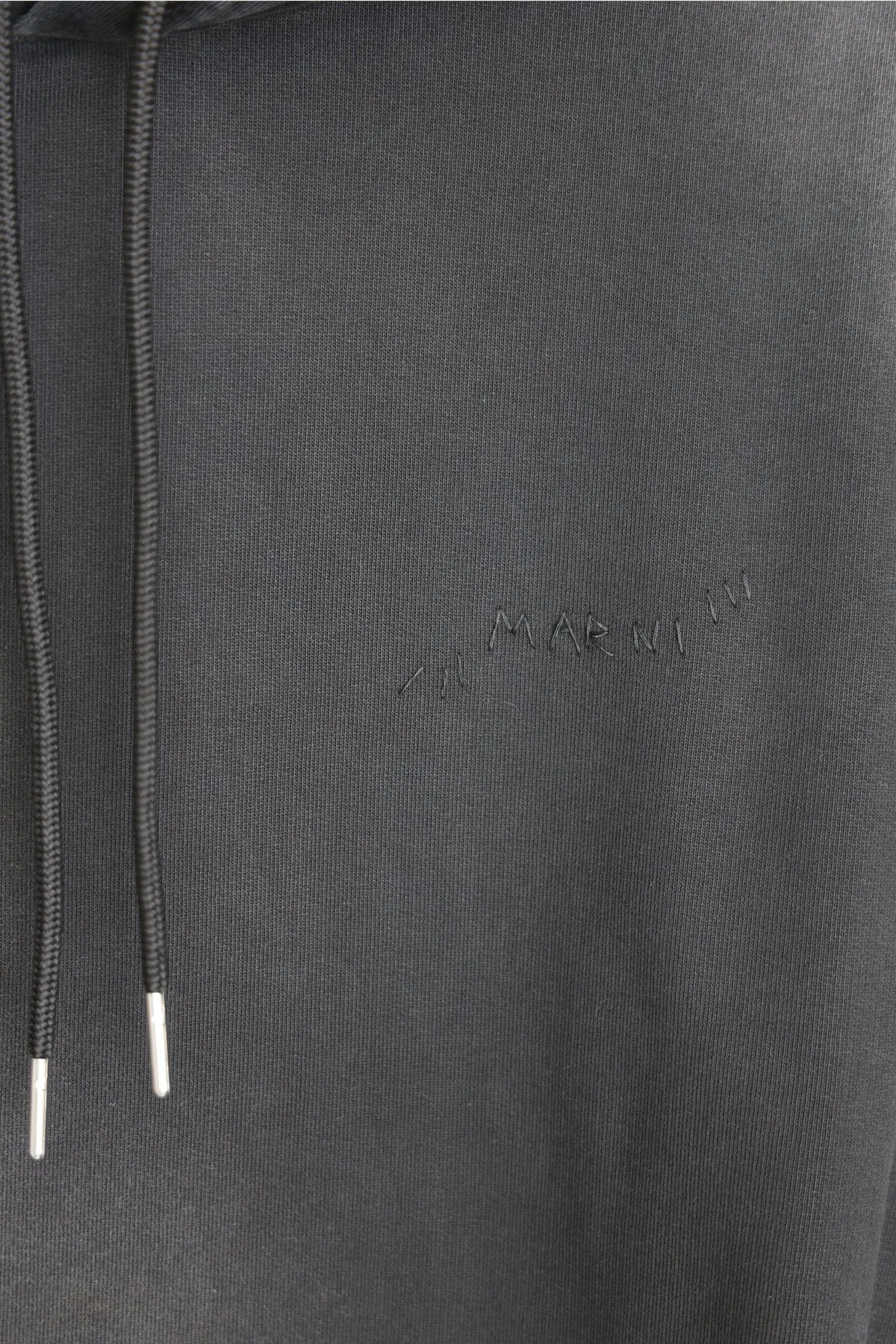 Mended Overydyed Hoodie - Faded Black